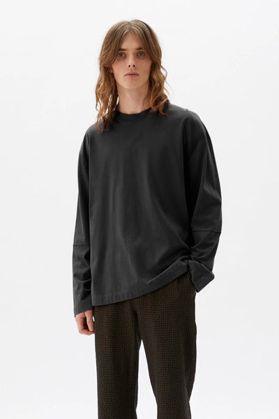 T-shirt Mid Weight Ls Rusty Black