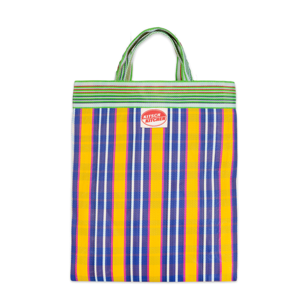 Kitsch Kitchen Blue Stripes Tote Bag