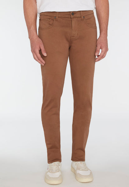 7 For All Mankind  Walnut Brown Luxe Performance Plus Slimmy Tapered 