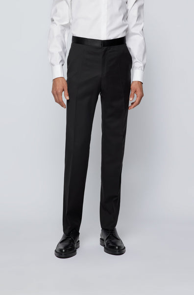 Hugo Boss Black Virgin Wool Suit Regular Fit Trouser