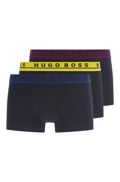 Hugo Boss Pack of 3 Mixed Colour Stretch Cotton Trunks