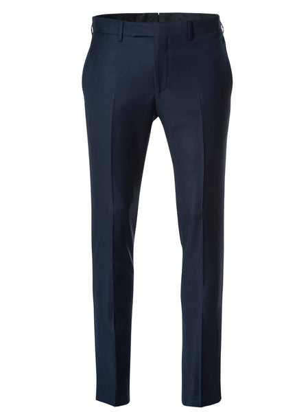 CAVALIERE Navy Blue Slim Fit Suit Trousers