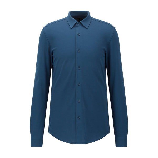 Hugo Boss Navy Blue  Cotton Slim Fit T Shirt
