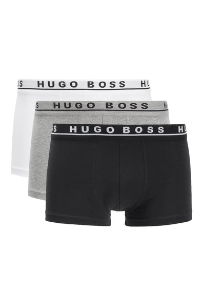 Hugo Boss Pack of 3 Assorted Stretch Cotton Trunks with Logo Waistbands