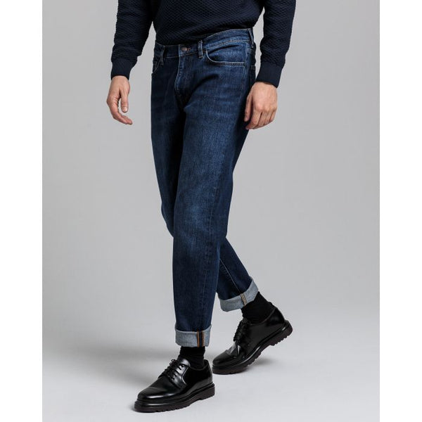 Gant Dark Blue Worn in wash Slim Jeans