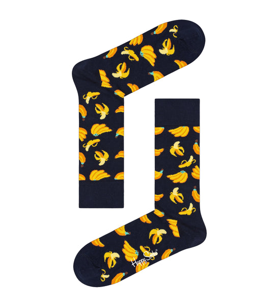 Happy Socks  Navy Banana Socks