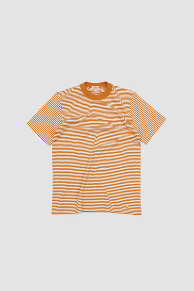 Bio Gots Heritage Striped T-shirt Rusty/blanc