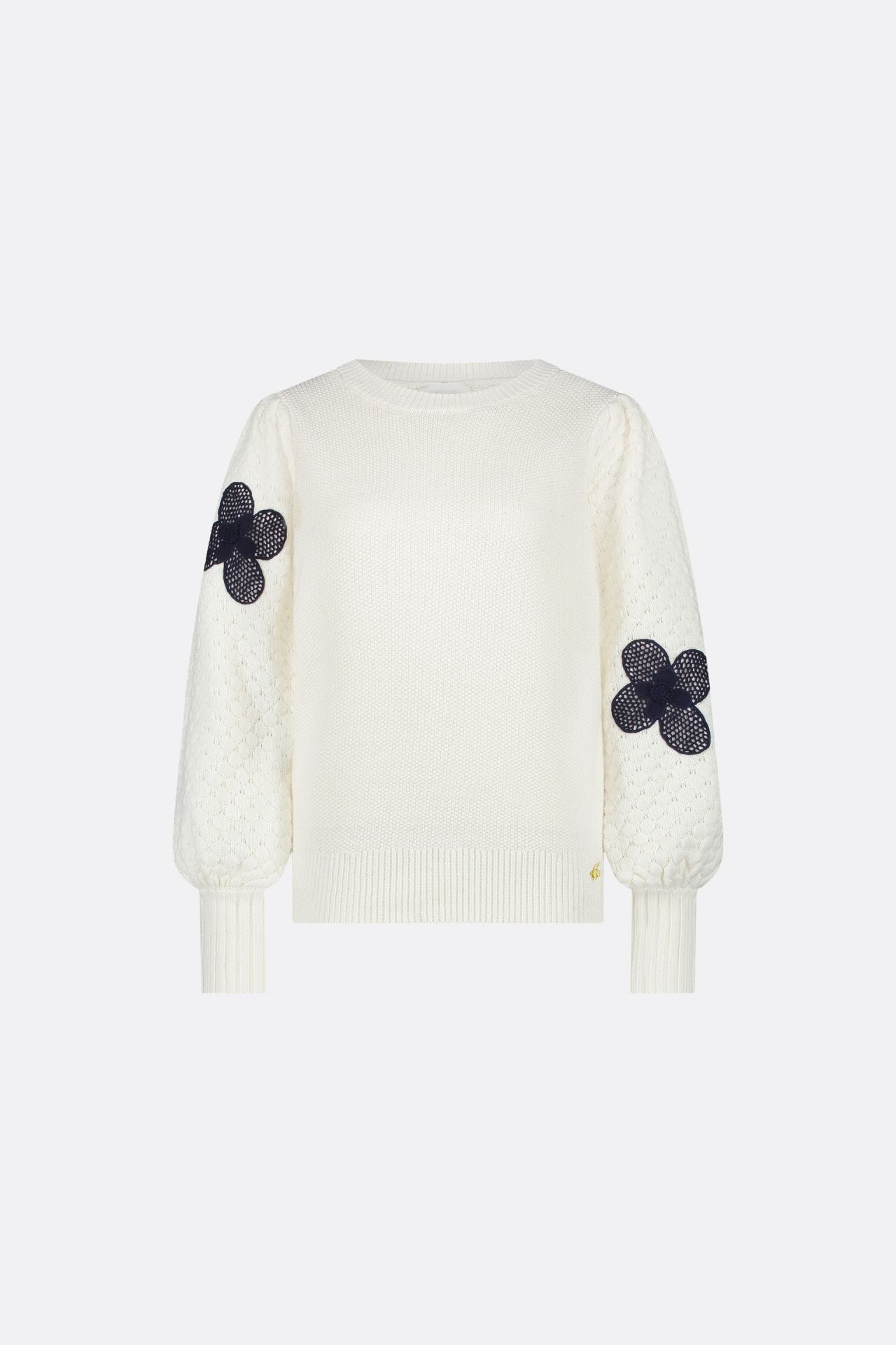 Cream Treboli Knit Pullover