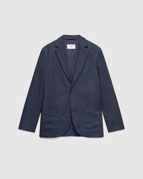 Fintry Blazer - Midnight Linen