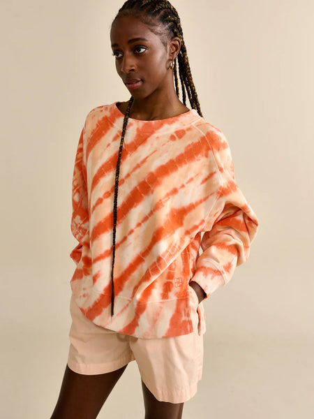 Caro Sweatshirt - Coral Tie Dye