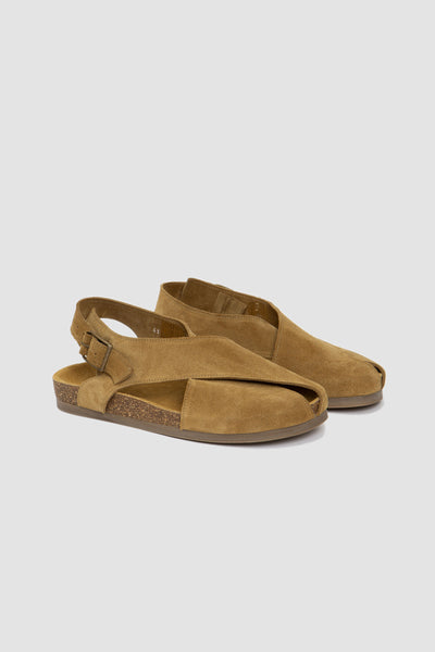 Ferret Sandals Suede Calf Lichen