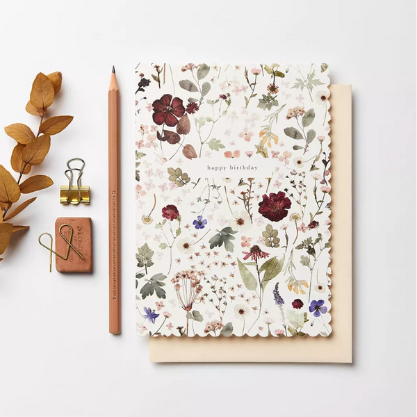 Pressed Floral Card