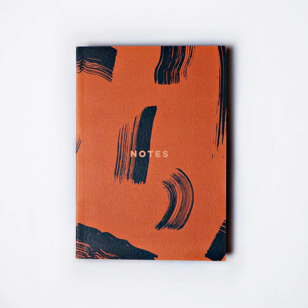 Burnt Peach Lay Lat Dot Grid Notebook