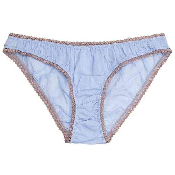 Blue/nude Organic Cotton Panties