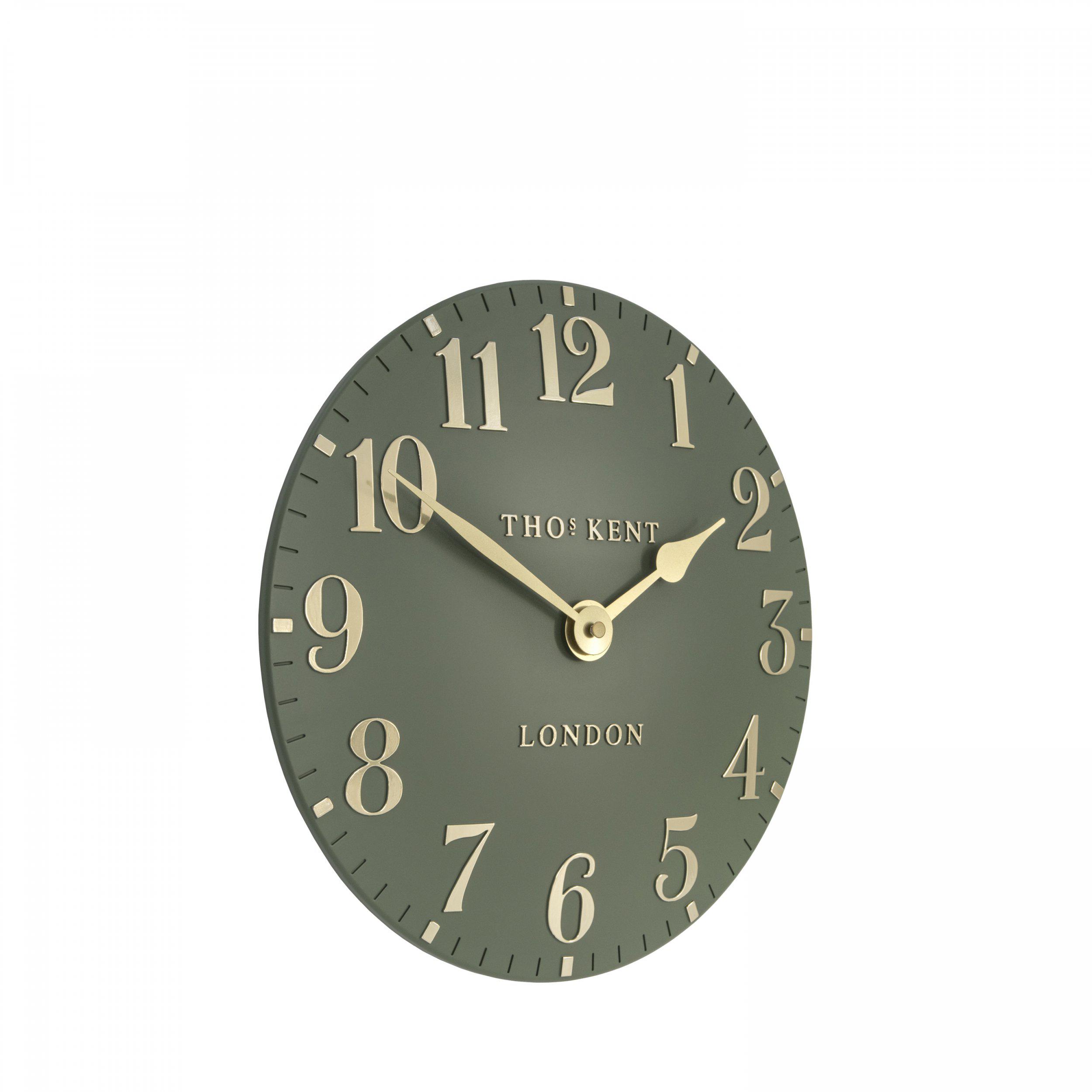 Thomas Kent Clocks Litchen Green 12" Arabic Wall Clock 