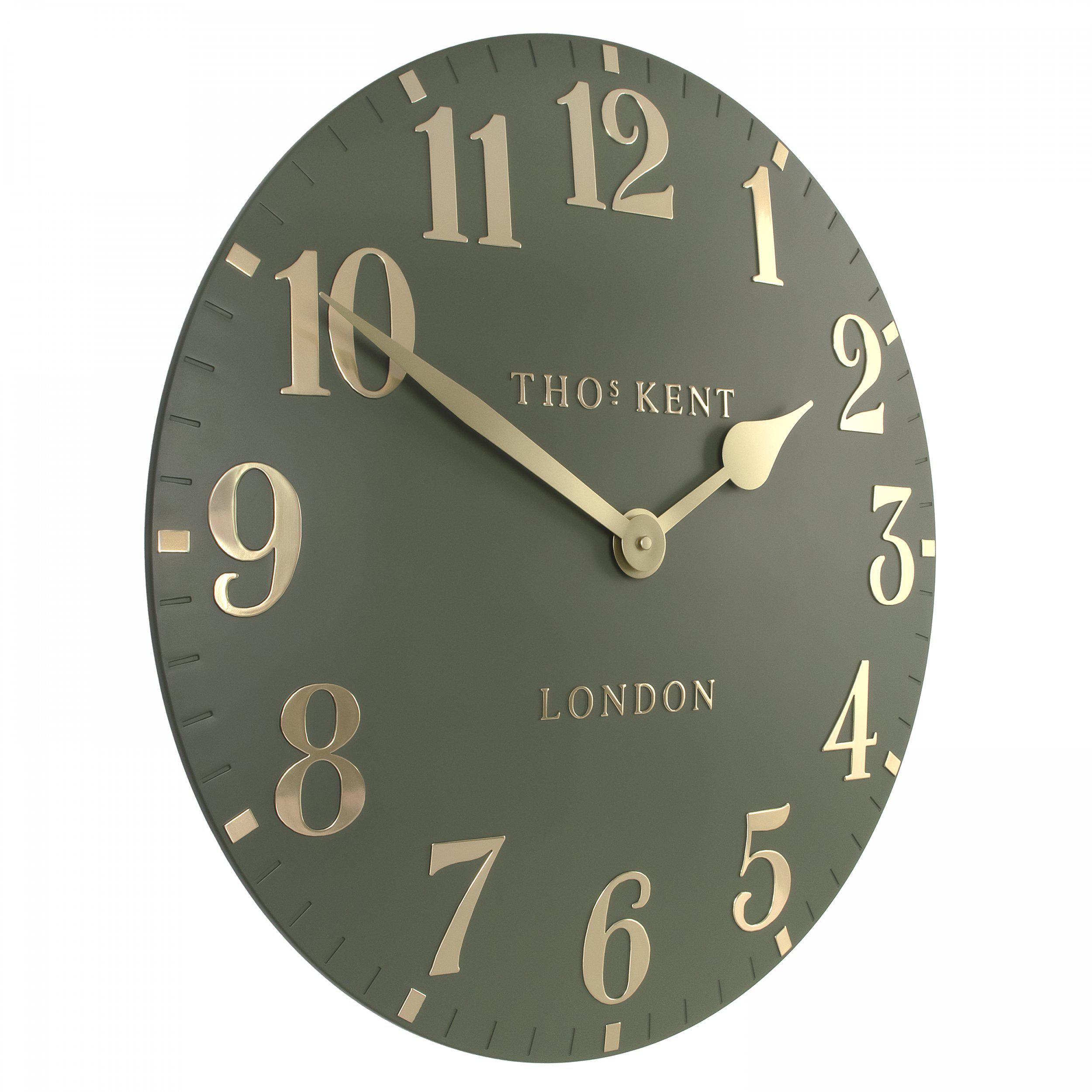 Thomas Kent Clocks Lichen Green 20" Arabic Wall Clock 