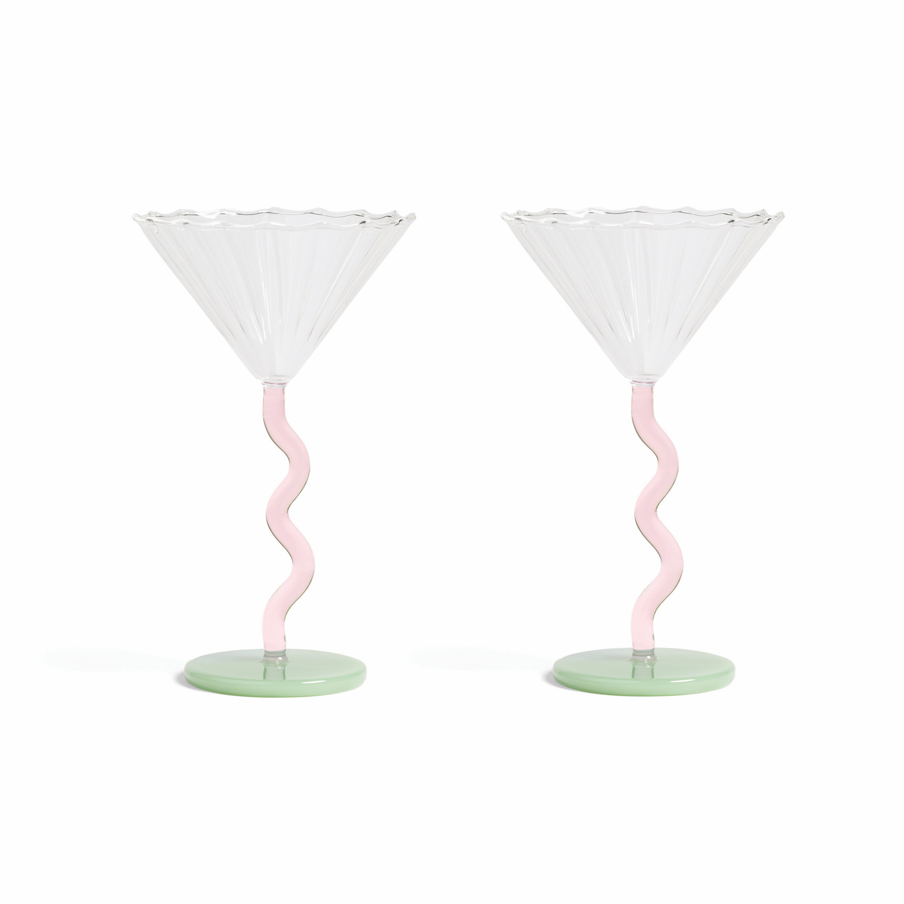 &klevering Curve Cocktail Glass - Set of 2
