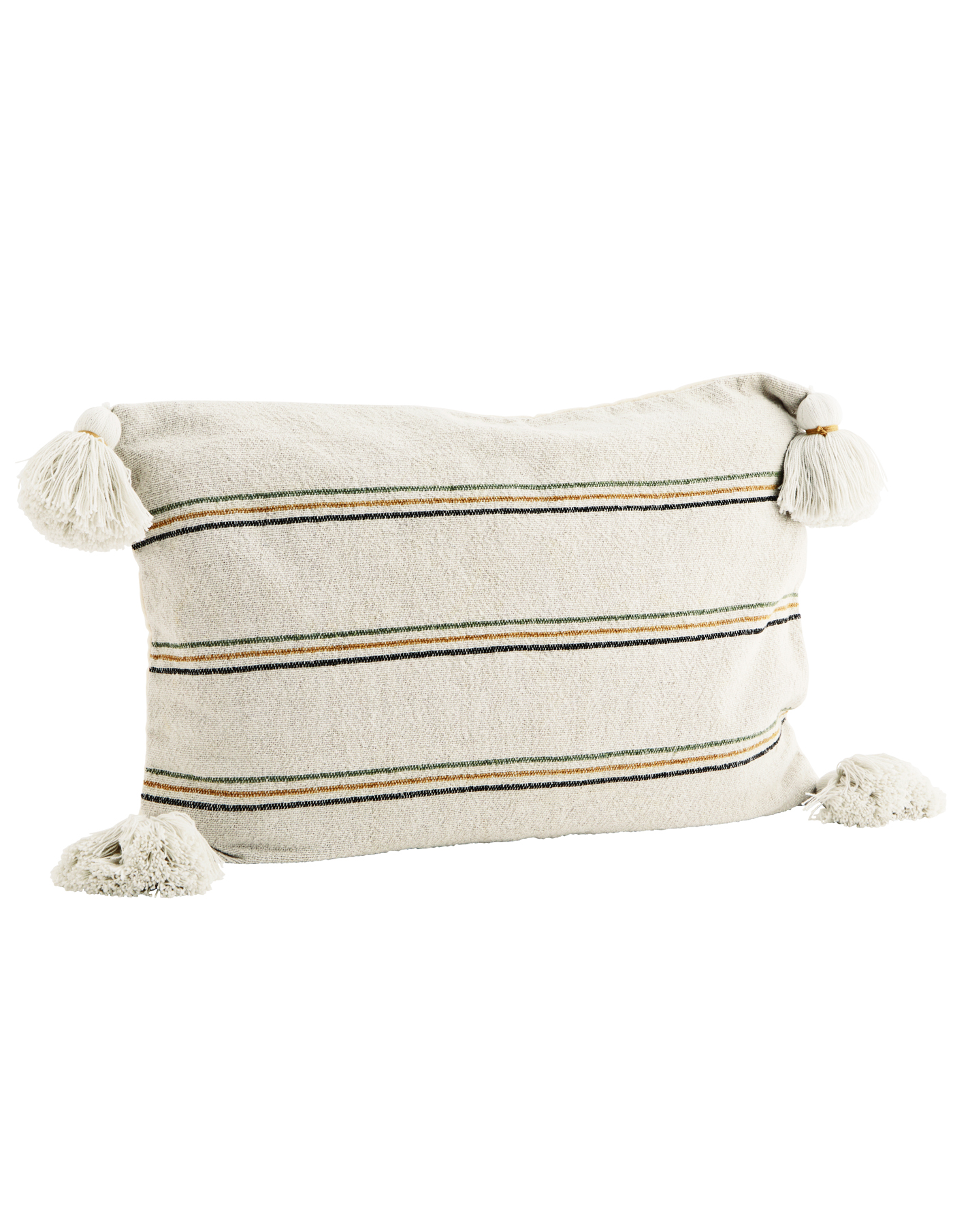 Striped Tassel Cotton Cushion Madam Stoltz