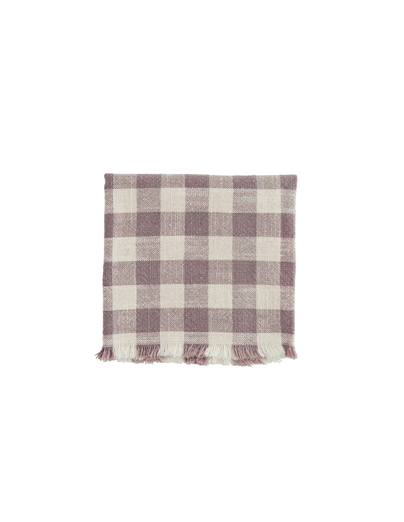 Lilac Gingham Mini Tablecloth Madam Stoltz