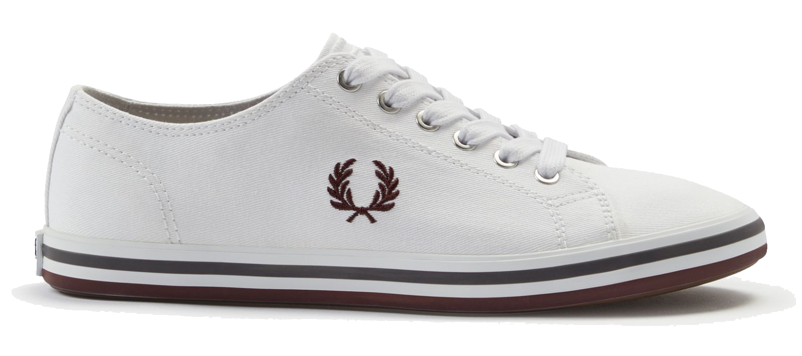 Fred Perry Kingston Twill White & Dark Red