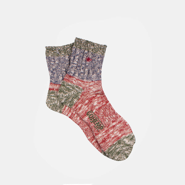 Anonymous-ism Go Hemp Slub Q Socks - Red