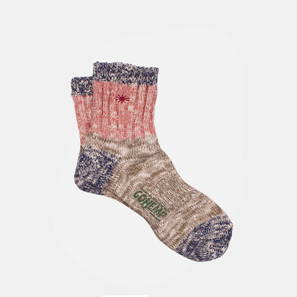 Anonymous-ism Go Hemp Slub Q Socks - Beige