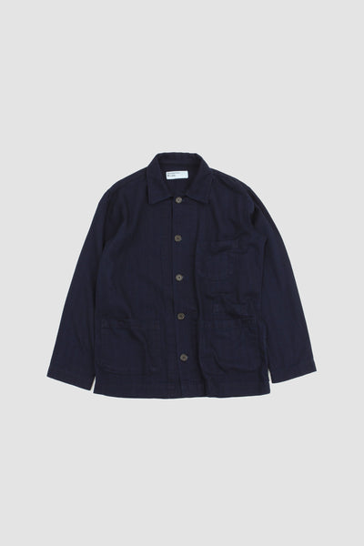 Bakers Overshirt Herringbone Denim Indigo