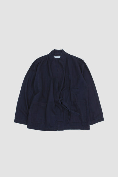 Kyoto Work Jacket Herringbone Denim Indigo