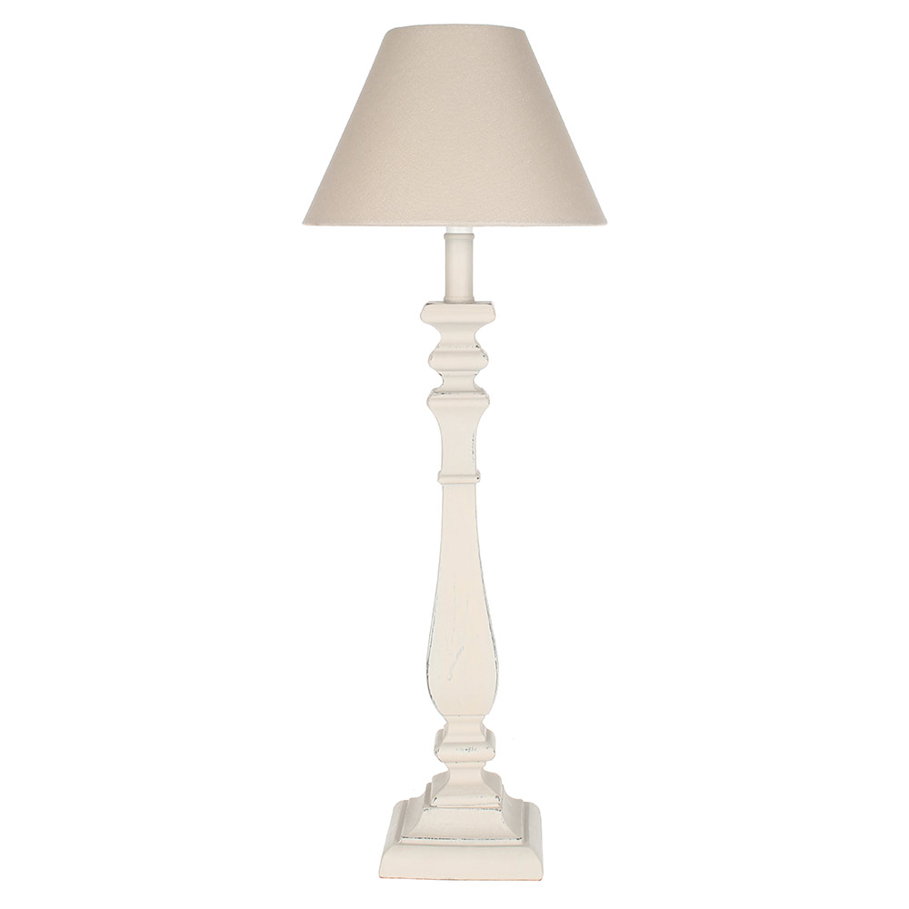 Grand Illusions Beatrix Table Lamp in French Grey with shade