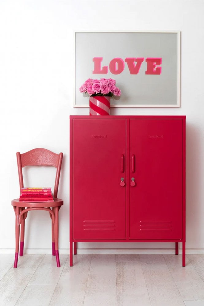 The Midi Locker In Poppy