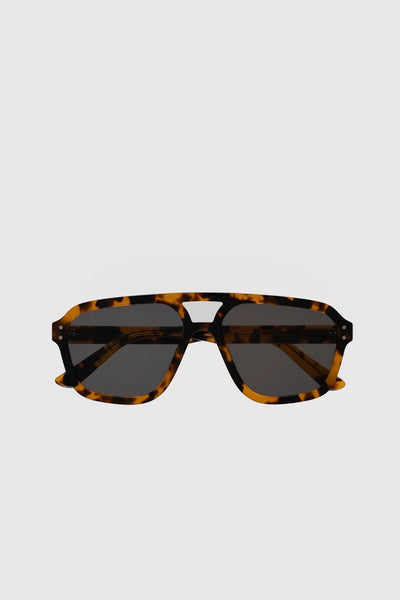 Monokel Eyewear Eyewear - Jet Havana Sunglasses - Grey Solid Lens
