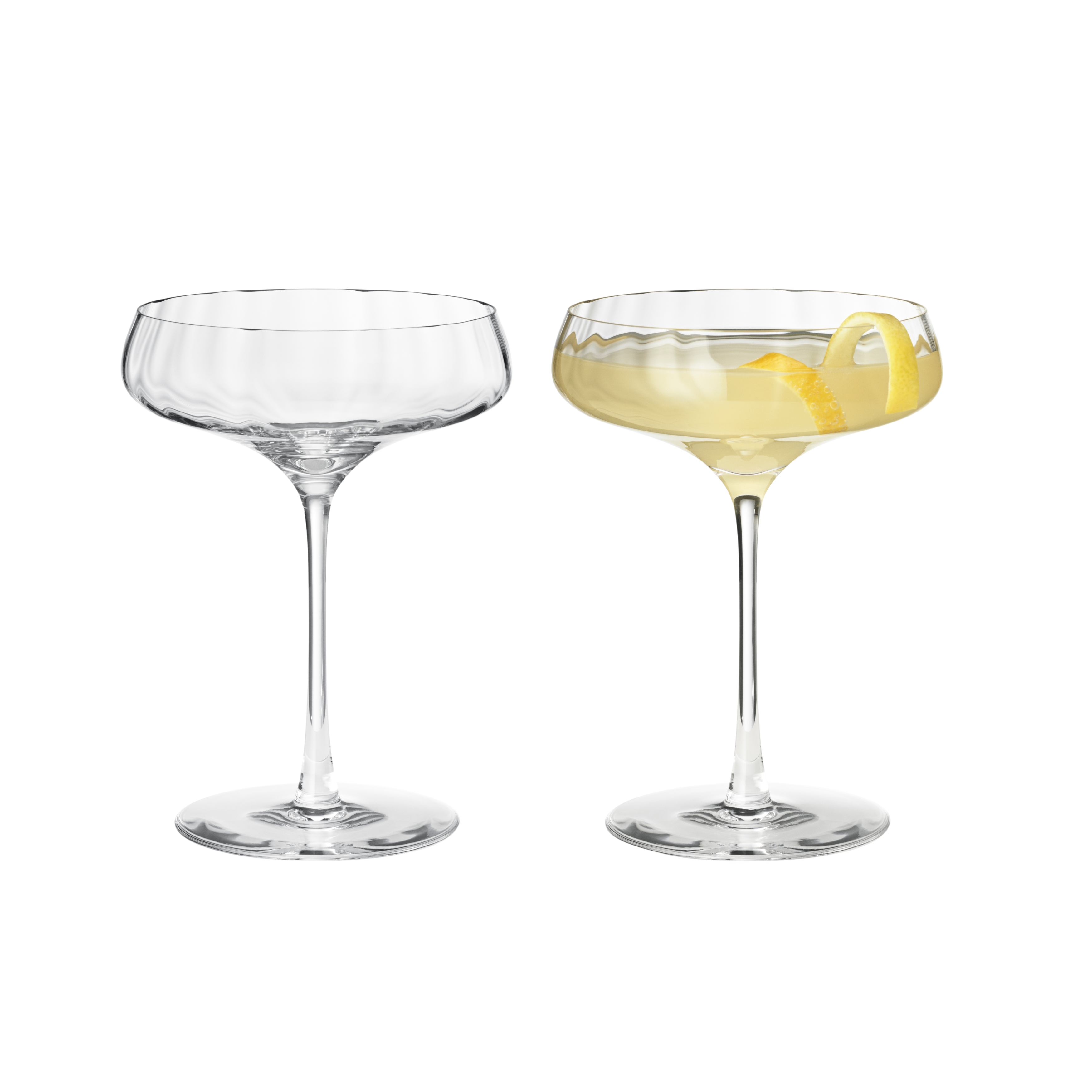 Set of 2 Bernadotte Cocktail Coupe Glass