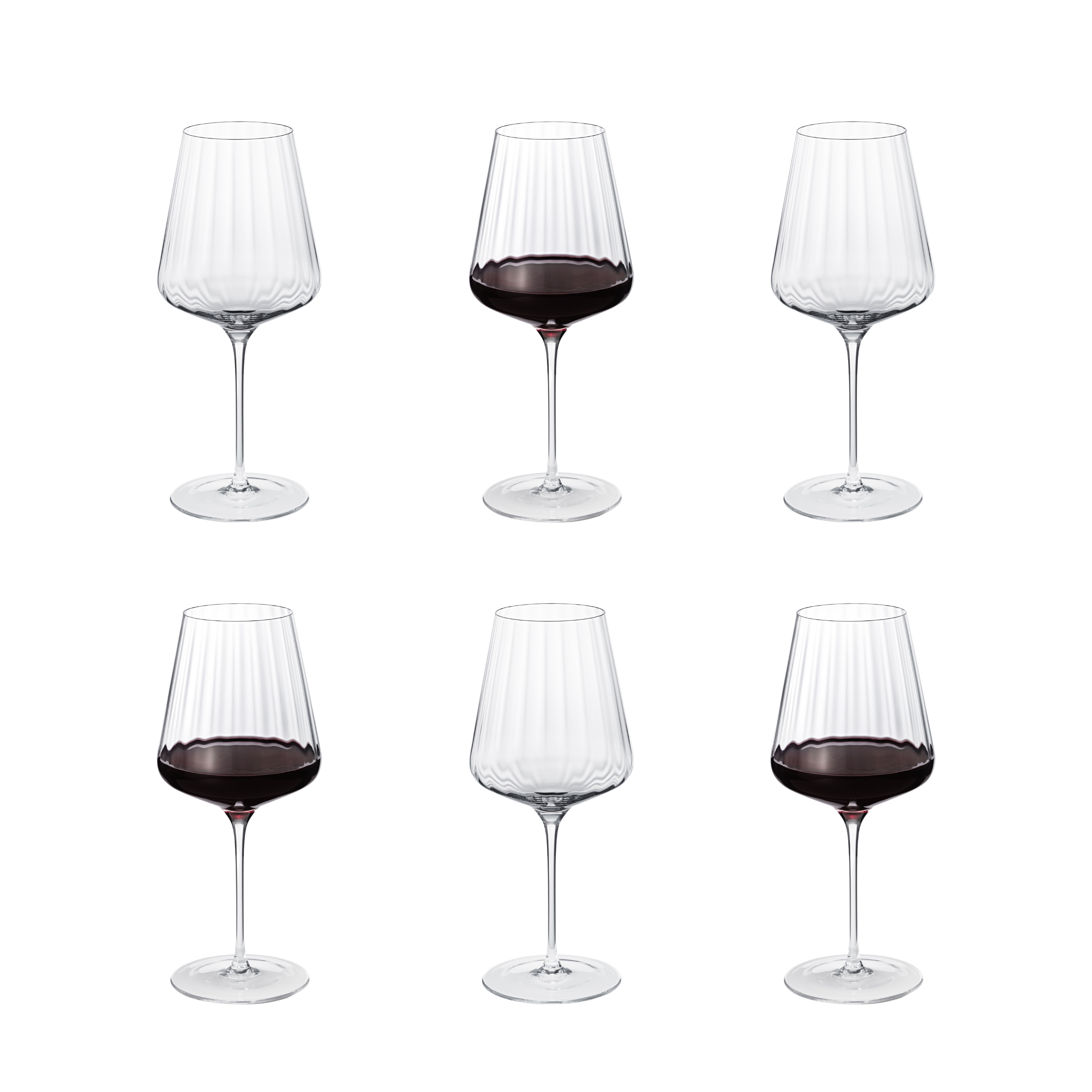 Georg Jensen  Set of 6 Bernadotte Red Wine Glass - 54cl