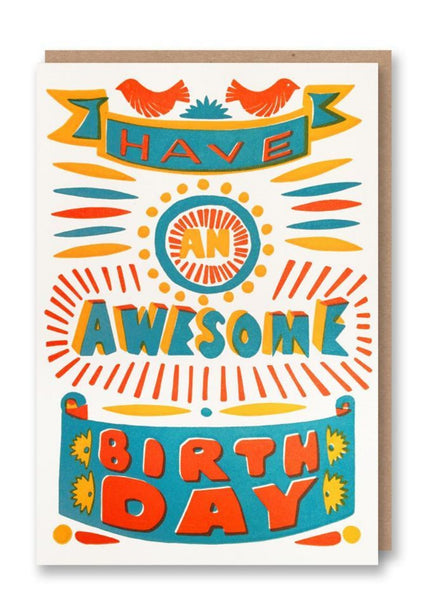 Awesome Birthday Greeting Card