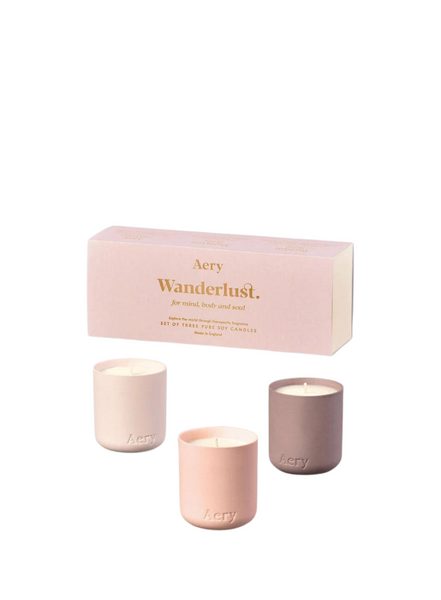 Wanderlust Gift Set Of 3 Votive Candles