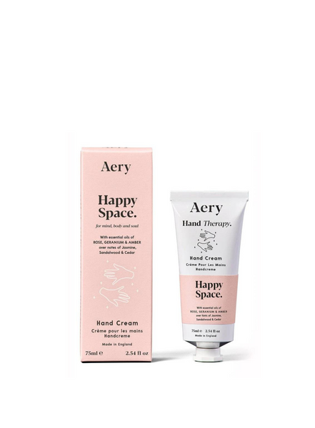 Aery Happy Space Hand Cream - Rose Geranium & Amber From