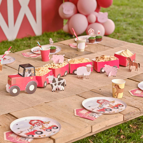 Ginger Ray Tractor And Trailer Farm Party Treat Sandwich Stand