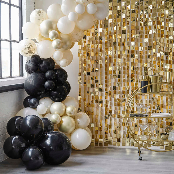Ginger Ray Black, Nude And Champagne Gold Balloon Arch