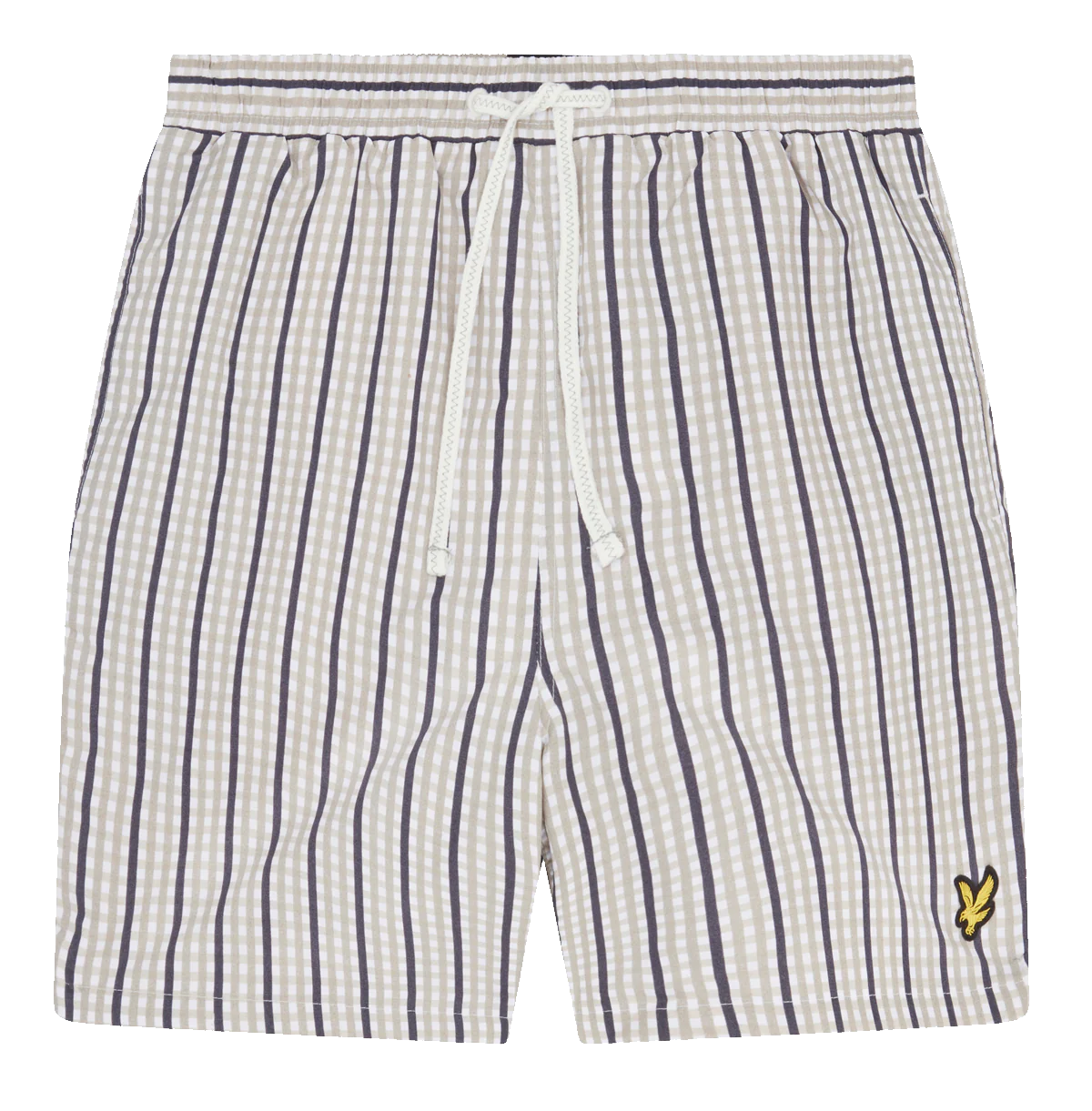 Lyle and Scott Plain Gingham Swin Shorts Cold Grey