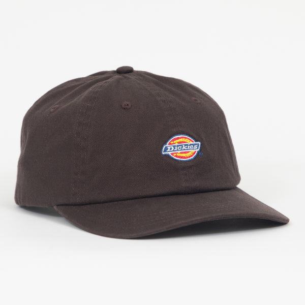 Hardwick 6 Panel Unisex Baseball Cap In Dark Brown