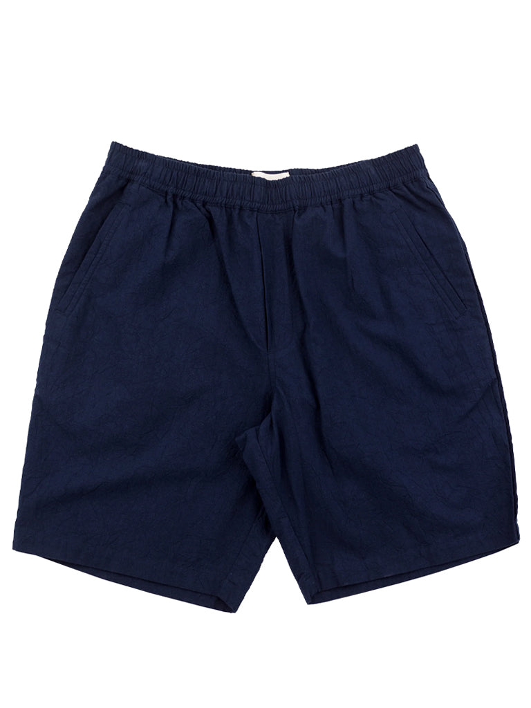 Assembly Short In Navy Crinkle