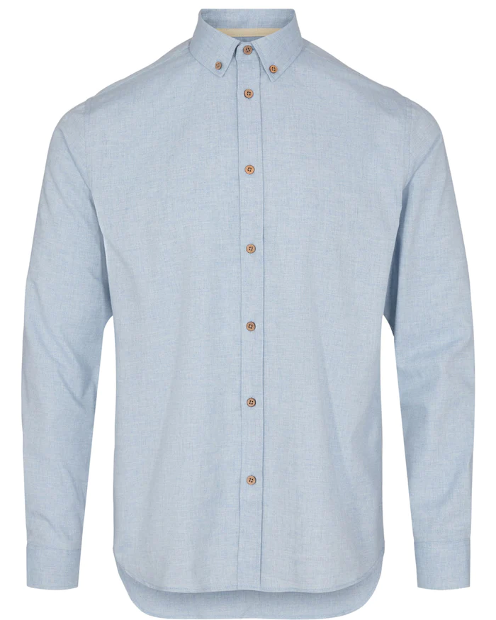 Sky Blue Akkonrad Melange Shirt - Noos 900465 3061