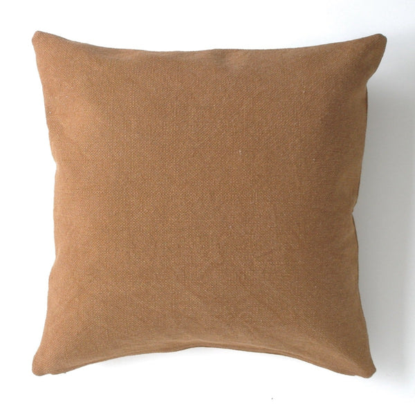 Stonewashed Cotton Cushion Cover - Havana