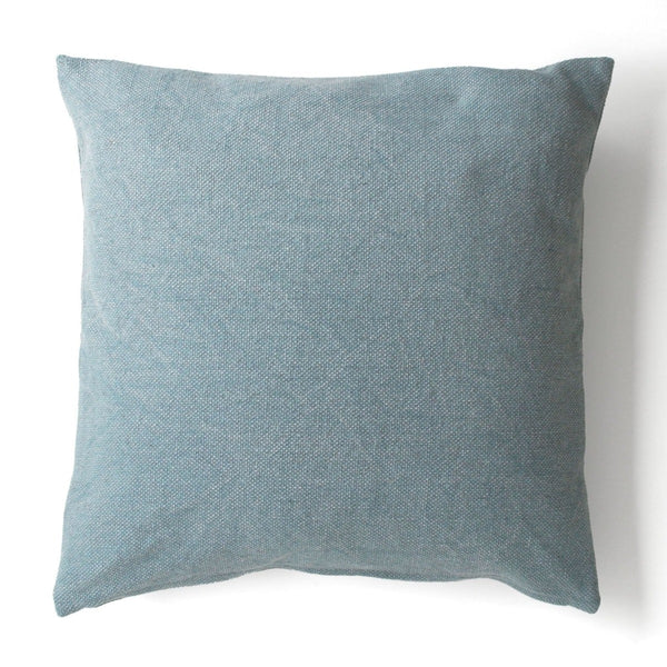 Stone Washed Cotton Stonewashed Cotton Cushion Cover - Grey Blue