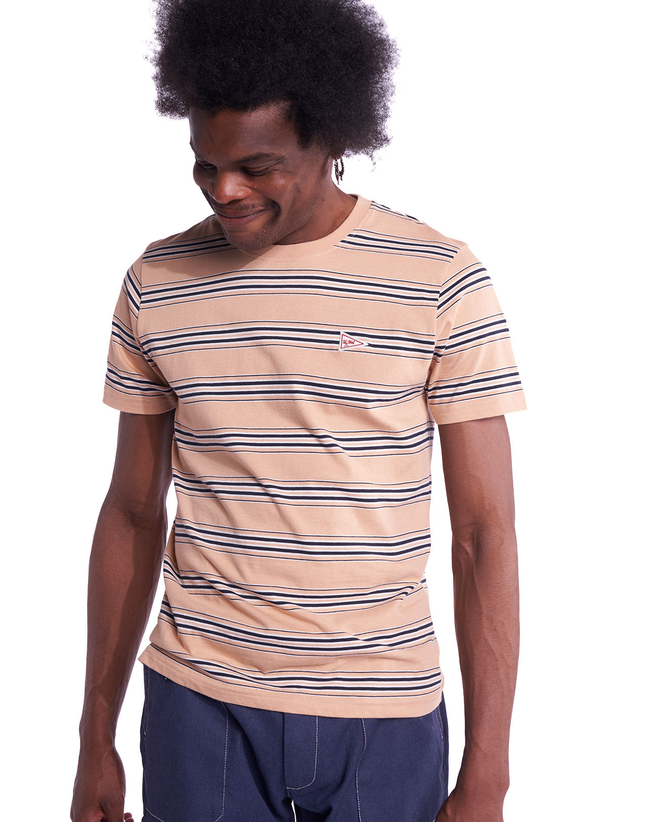 Orange Round Neck Maurice Tee Shirt