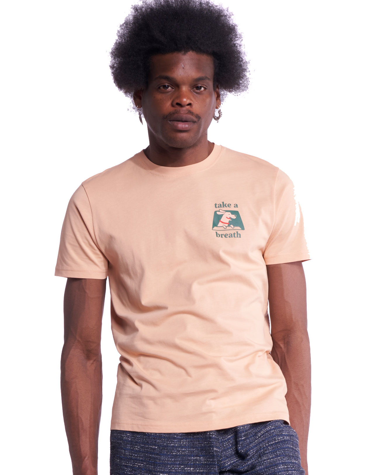 Orange Take A Breathe Tee Shirt