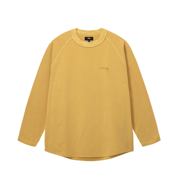 Mustard Inside Out Raglan Long Sleeve T Shirt