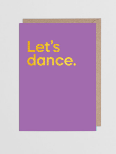 Say It With Songs Lets Dance by David Bowie Greeting Card