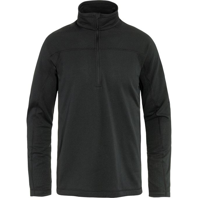 Abisko Light Fleece Half Zip - Black