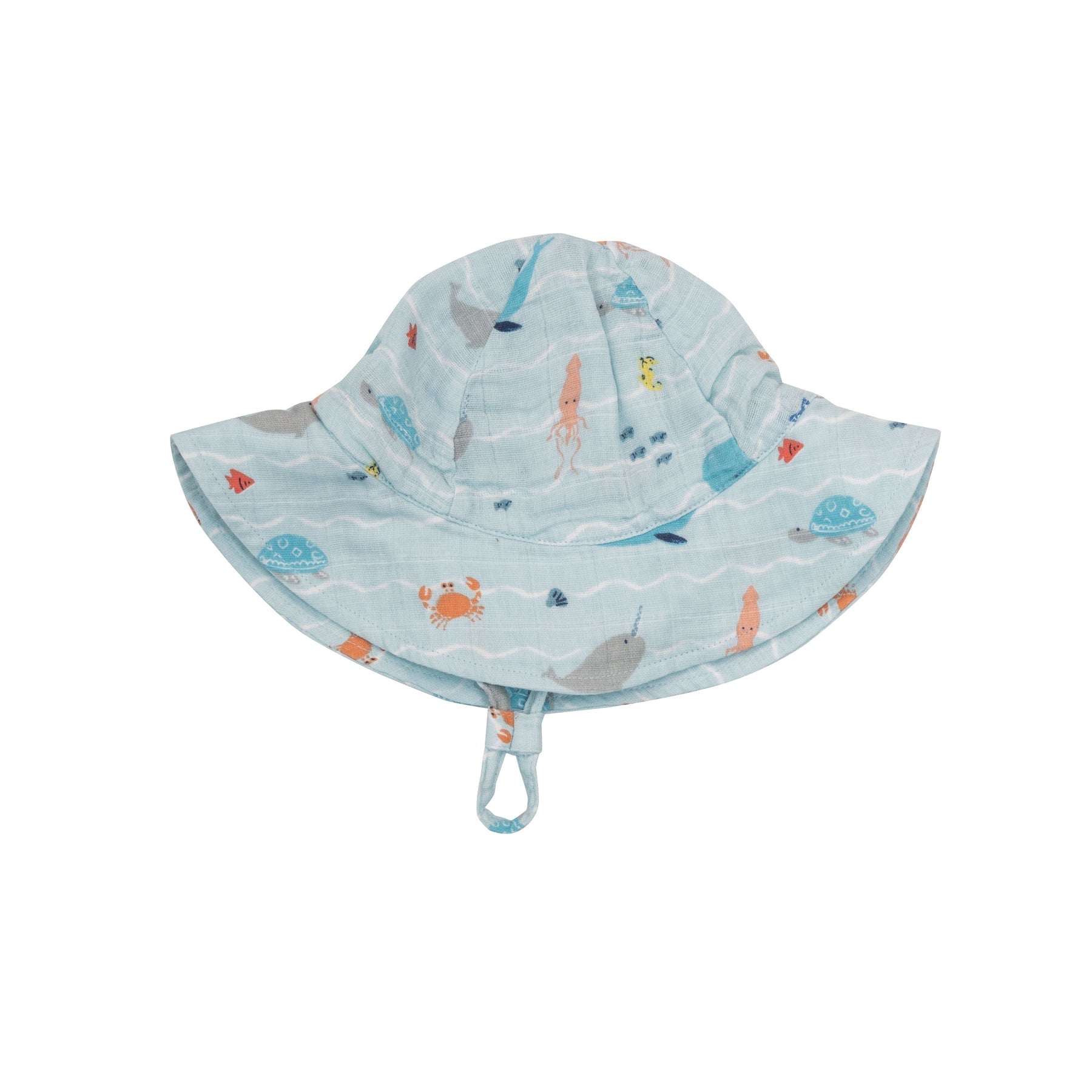 Muslin Summer Cap - Undersea Stripe